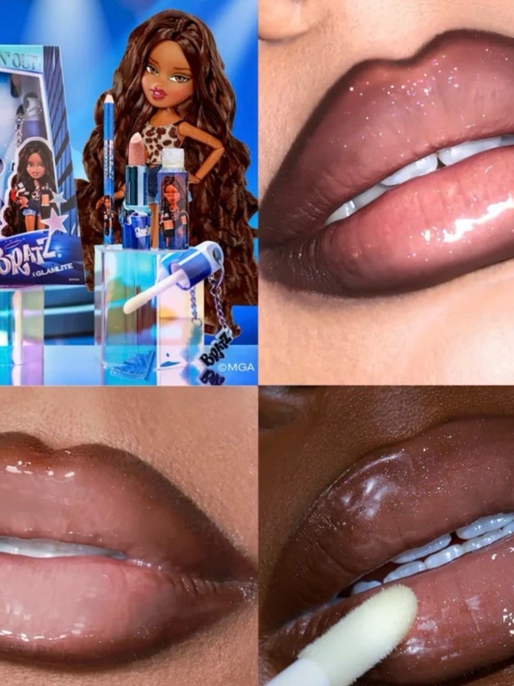Bratz Sasha x Glam Lite lip kit NIB